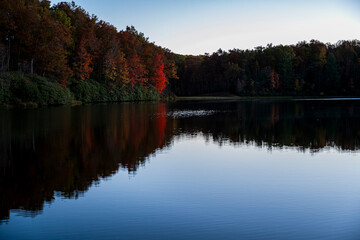 new river gorge bridge national park in peak fall, West Virginia