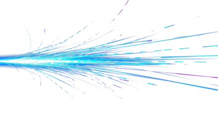 futuristic technological style. Png abstract background with speed lines. Neon color rays vector abstract background. The light lines of the road a blue light background creating of mov  clean png