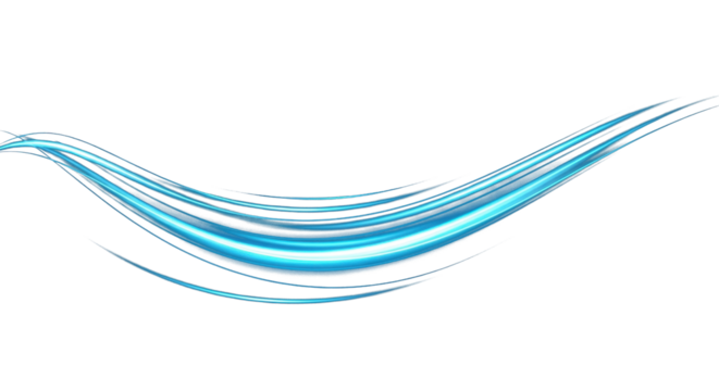 glowing cyan energy streak soft gradient motion blur futuristic abstract flow luminous line design digital glow high contrast ultra realistic render clean png