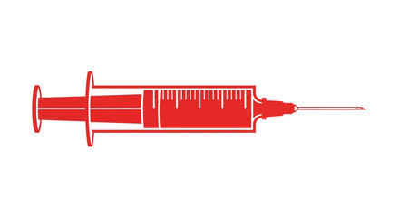 Medical syringe with needle, symbolizing healthcare and treatment