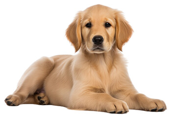 Obraz premium PNG Golden retriever puppy animal mammal dog.