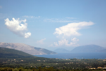 Kefalonia - Greece - August 15, 2025: The inside landscape, Kefalonia,  Greece.