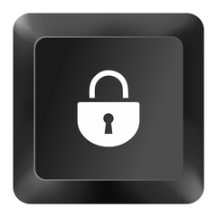 Keyboard num lock button digital illustration, designed for computer accessories, UI resources, technology visuals, stock graphics, typing aids, and educational teaching purposes.