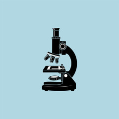 Vector illustration of a microscope with a dollar sign for a business finance and investment concept