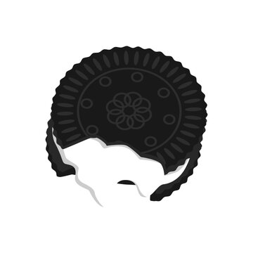 Black Cookies Biscuit Chocolate Vector 