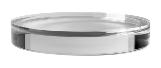 PNG Acrylic podium transparent round minimalist.