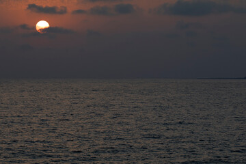 Kefalonia- Greece - August 15, 2025: Sunset at Kefalonia, Kefalonia,  Greece.