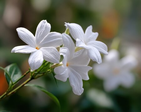 Delicate Jasminum Sambac: The Essence of Jasmine in Tea, Perfume, and Incense - A White Floral Delight
