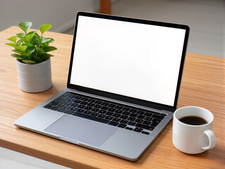 A mockup of a set desktop computer isolated on a white background and isolated on a transparent background.