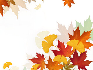 Golden autumn tree with falling leaves and warm glow, perfect for seasonal cards, nature art, or cozy fall-themed designs.