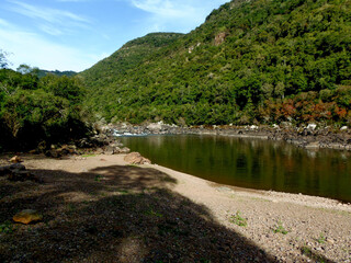 landscape of the river in the mountains, Brazil