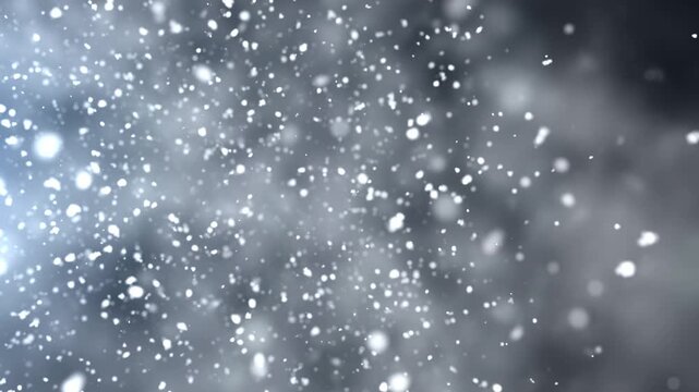 Smooth snow transition with gentle falling flakes and soft cinematic motion.