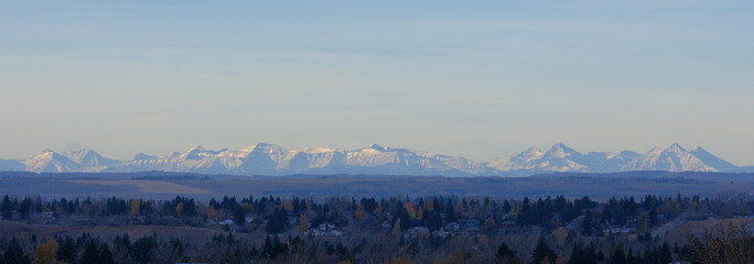 Canadian Rockies, Canada, Alberta, nature, wild, Snow- covered Rocky Mountain,season, panorama