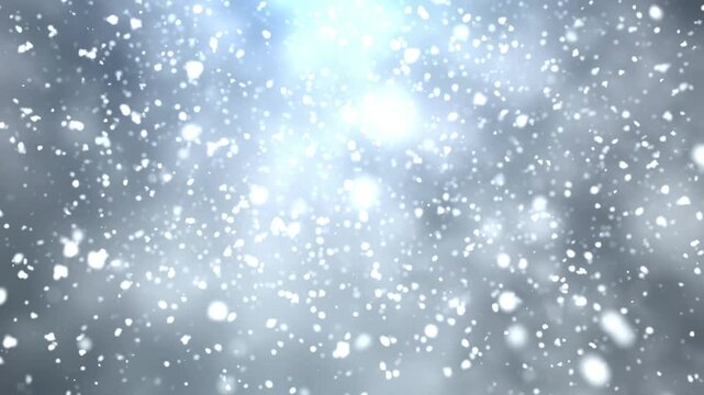 Realistic snow transition with cinematic frost and smooth cold texture.