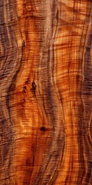 Exquisite Figured Koa Wood: A Beautiful Hawaiian Timber with Unique Ribbon Texture for Carving