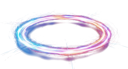 Neon Ring Energy Burst clean png