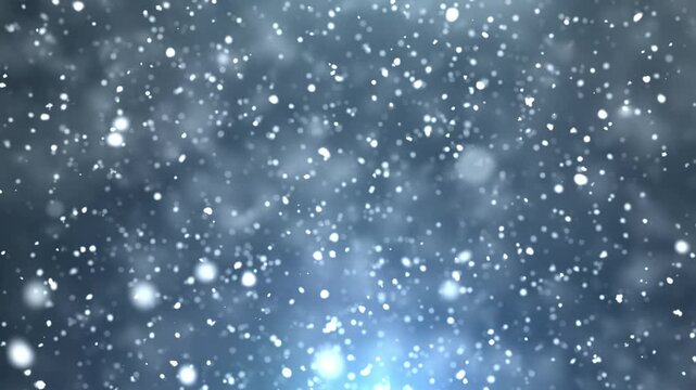 Real snow transition with frost particles and frozen cinematic movement.