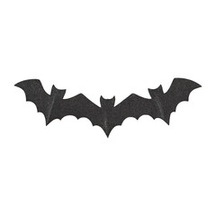 PNG Minimalist bat silhouette illustration.