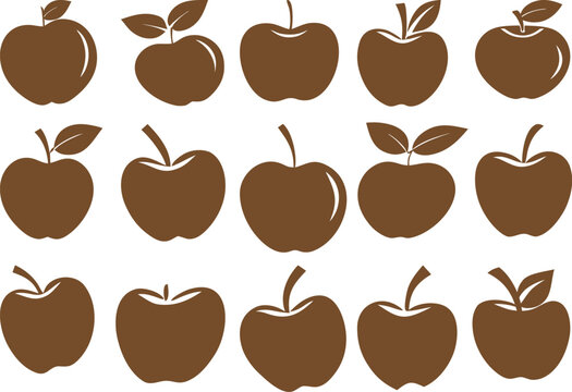 Apple vectore bundle set design