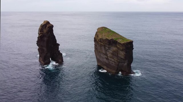 Footage of the island of sao miguel in the Azores, Portugal
