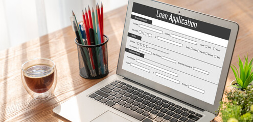Online loan application form for modish digital information collection on the internet network