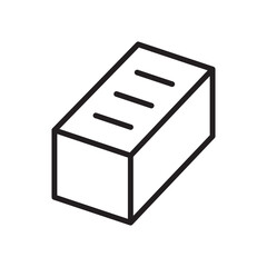 building construction brick icon vector design illustration template in trendy style