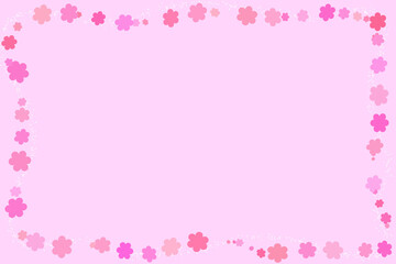 Soft pastel abstract frame pattern background with cute minimal elements.