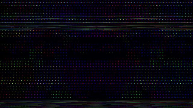 glitch effect with RGB overlay 4k.