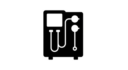 Medical equipment icon isolated white background