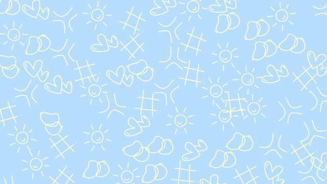 Abstract horizontal geometrick background pattern with colorful waves. Trendy vector illustration in style retro 60s, 70s. Pastel colors