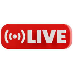 3D illustration of Live Streaming for digital shops, UI design, apps, marketplaces, showcasing online shopping visuals HD.
