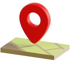 3D illustration of Location for digital shops, UI design, apps, marketplaces, showcasing online shopping visuals HD.