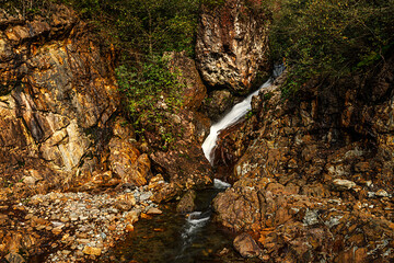 Waterfalls flowing wildly all over the Black Sea