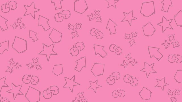 Geometric patterns in kindergarten style, ideal for educational materials, childrens books, or playful graphic design projects. Ideal for kids graphics