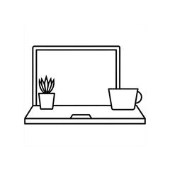 Minimalist home decor vector illustration