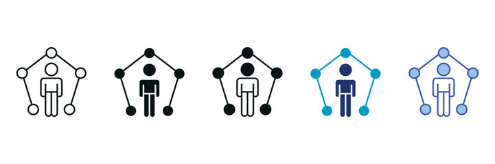 Skill Icon Set Consisting of Multiple Styles Vector Illustration