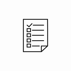 task checklist document icon sign vector