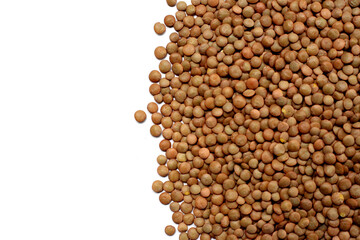 Lentils are small brown legumes rich in protein and fiber