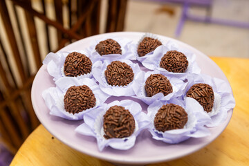 Brazilian sweet known as brigadeiro, very popular in Rio de Janeiro.