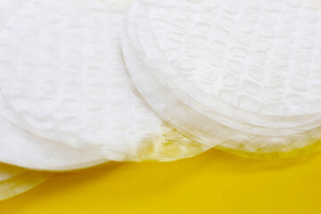 Stacked round sheets of Vietnamese rice paper