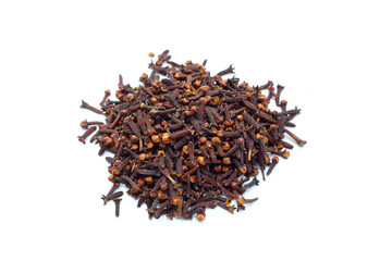 A spice of dried cloves, herbal medicine plant