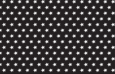 White color simple stars on black