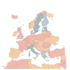 Fototapeta premium map of countries in Europe