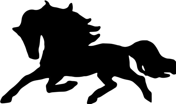 horse silhouette for Chinese New Year