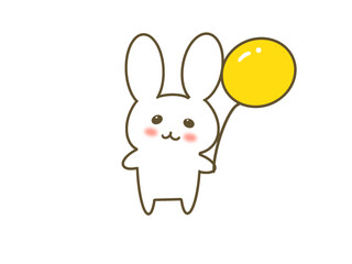 cute rabbit character