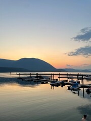 Sunset on the pier