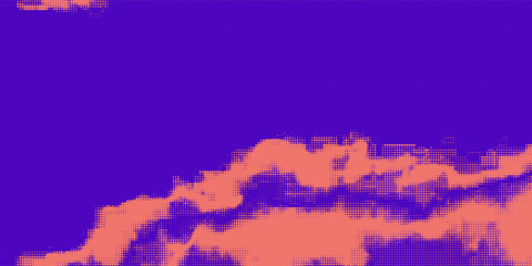 Sky with Clouds Halftone Vector Background. Trendy Backdrop for Your Business and Advertising Graphic Design