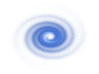 A soft blue and white abstract swirl creates a mesmerizing circular motion.