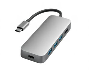 USB C hub adapter multiplying connectivity ports