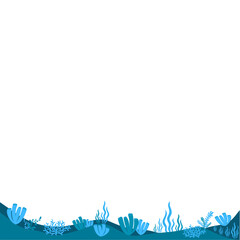 Obraz premium Seabed View Illustration